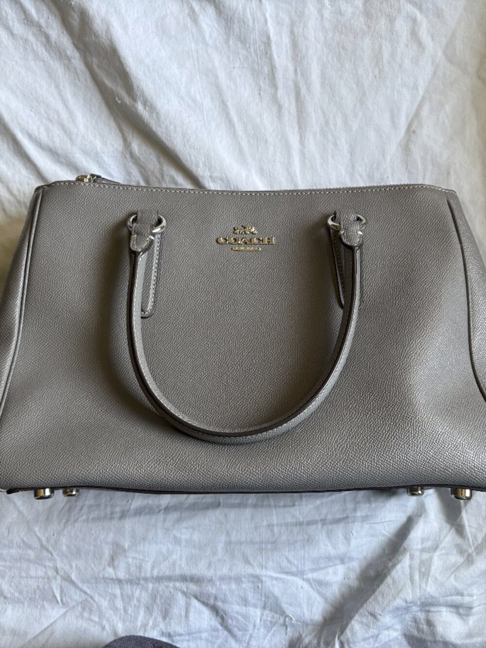 Coach Surrey Carryall Grey Large - Picture 1 of 15